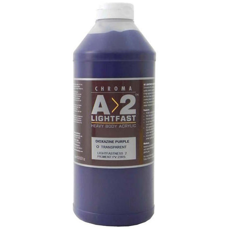 Vibrant Dioxazine Purple acrylic paint in 1 Litre, ideal for artists seeking lightfast, durable, and blendable colors.