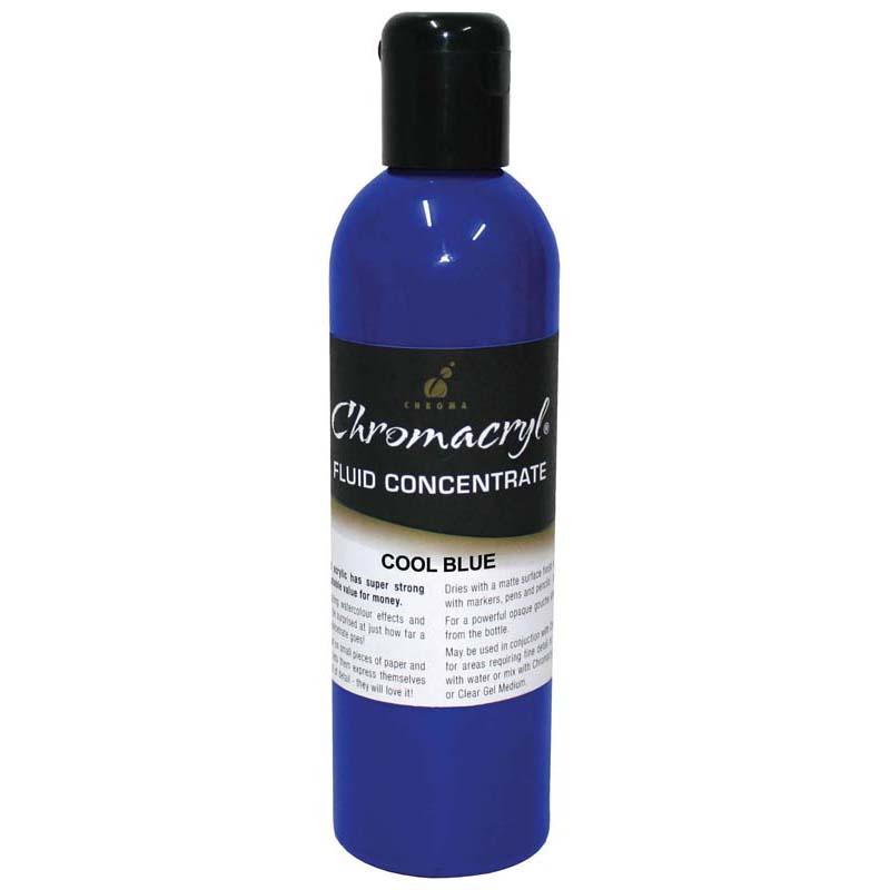 Chromacryl Fluid Concentrate Cool Blue 250ml