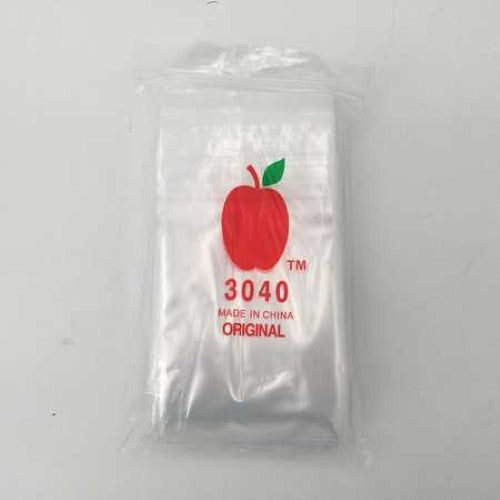 Durable plastic self-sealing bags in a pack of 10, perfect for organizing and storing food, crafts, and accessories.