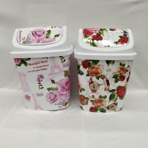 Set of 12 assorted rubbish bins, 22 x 18.5 x 29 cm, ideal for waste disposal and recycling in any setting.