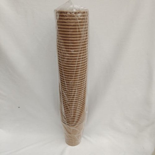 Eco-friendly 350ML Kraft Paper Cups, durable and biodegradable, ideal for beverages at events and everyday use, 600 pieces total.