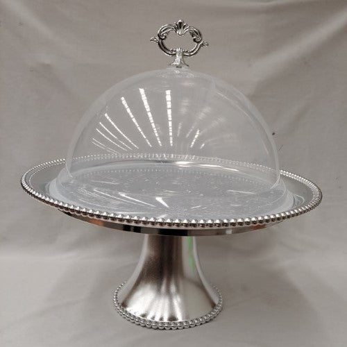 Elegant silver cake holder set of 6, perfect for showcasing desserts at special occasions and ensuring a stylish presentation.