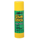 Amos Glue Stick 35gm Jumbo: Non-toxic, washable adhesive ideal for crafts, school projects, and easy cleanup.