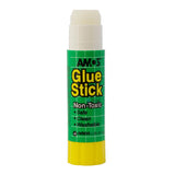 Amos Glue Stick 8gm Small: non-toxic, washable adhesive perfect for crafts, scrapbooking, and school projects.