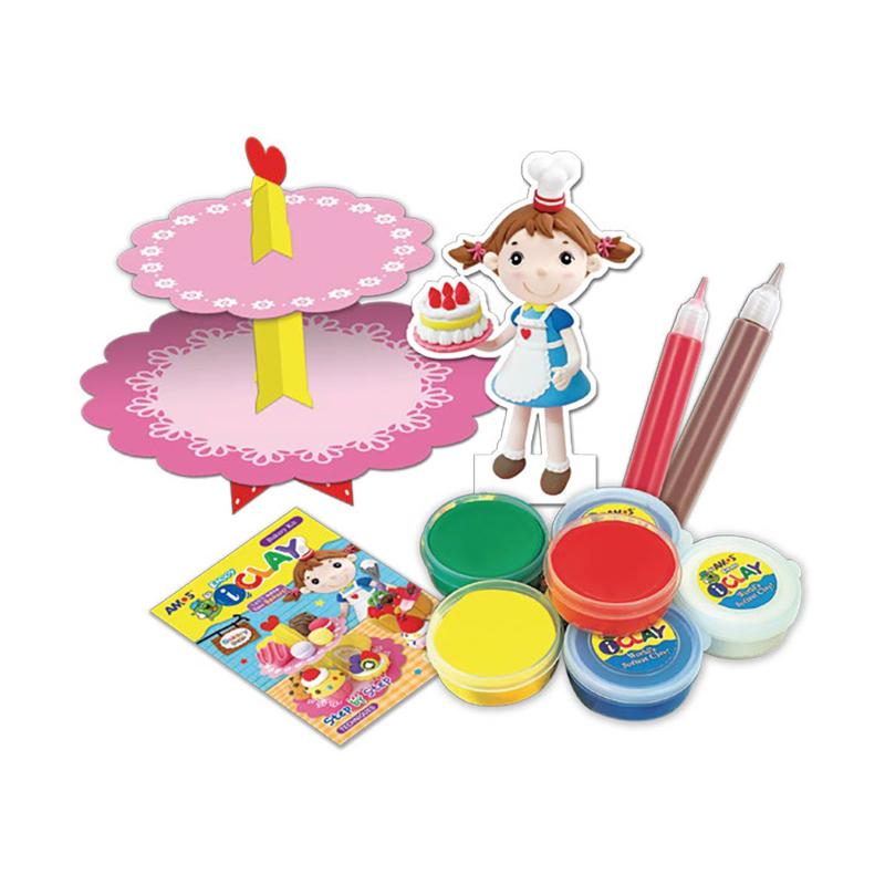 Amos i-Clay Modelling Clay Kit Bakery with 6 vibrant, safe colors for creative bakery projects and clean handling fun.