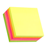 Vibrant Stick'n Note pack with 400 self-adhesive 76x76mm sheets in assorted neon colors for organizing and jotting down ideas.