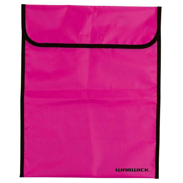 Hot pink XL Warwick homework bag with Velcro fastener, spacious for notebooks and textbooks, perfect for stylish school use.