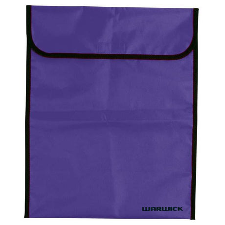 Purple XL Warwick Homework Bag with Velcro fastener, spacious for school supplies, perfect for stylish students.