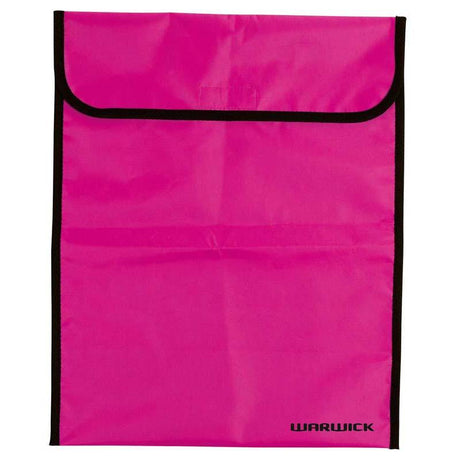 Hot pink Warwick Homework Bag with Velcro closure, spacious design for notebooks and school supplies, stylish and functional.