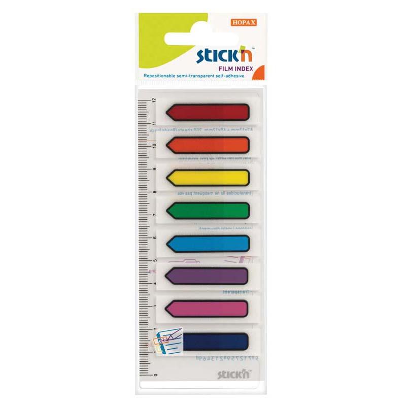 Stick'n Film Index Flags Arrow 45x12mm 120 Flags 8 Colours
