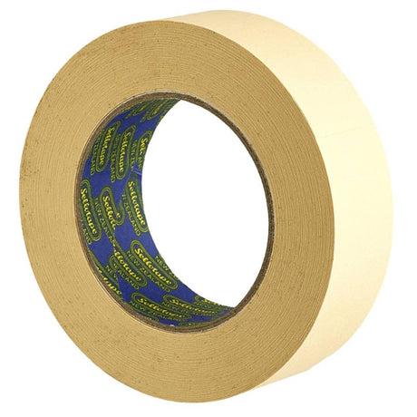High-quality 36mm x 50m glazing masking tape, ideal for professional painting and glazing with clean lines and heat resistance.