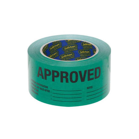 Sellotape RIP060A 60mm x 150mm approved ripable labels for easy application, ideal for products and organization with 330 labels per roll.