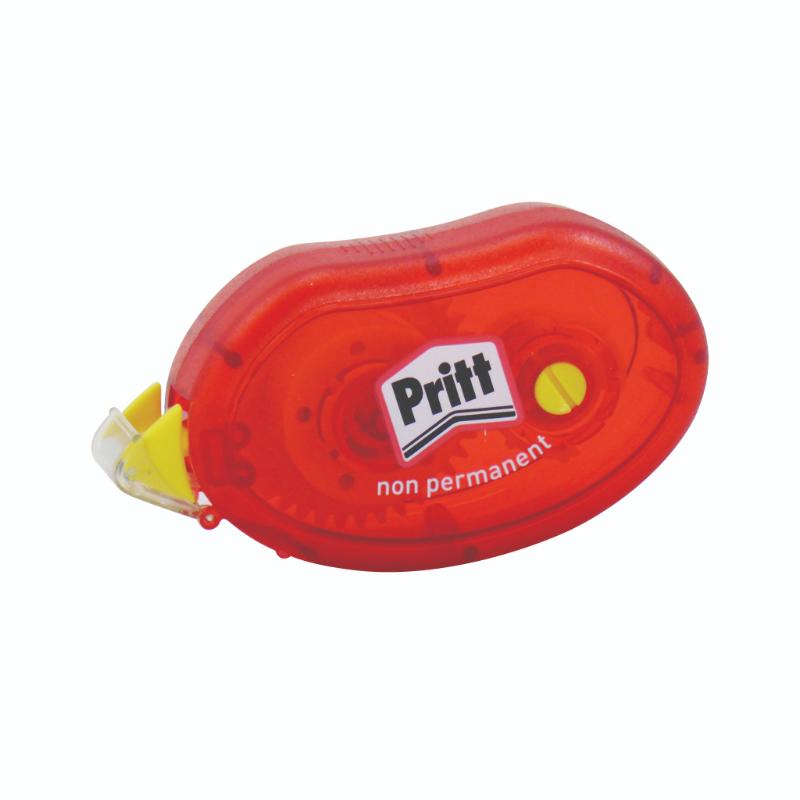 Pritt Glue Roller: 8.4mm x 10m non-permanent adhesive for safe, mess-free crafting and repositioning of paper and photos.