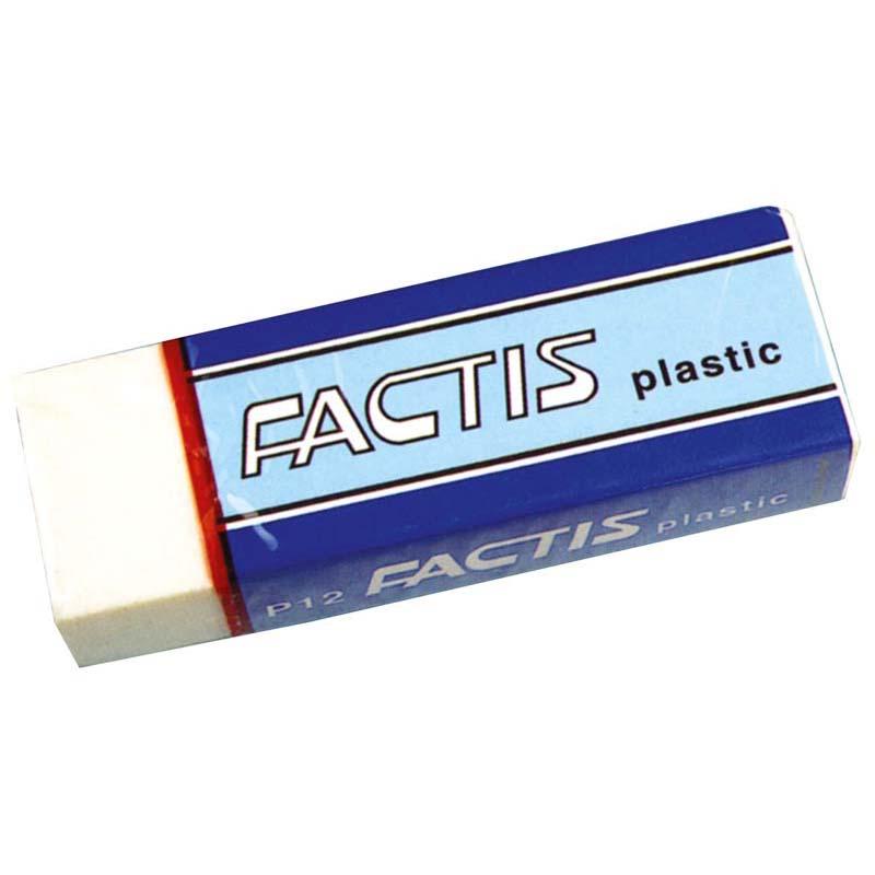 Factis Eraser P12 Soft White Plastic