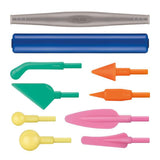 Milan Modelling Tools Set: 10 ergonomic tools for sculpting, detailing, and smoothing, packaged in a convenient storage bag.