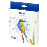 Milan Soft Pastels 24 pack featuring vibrant colors, ideal for blending and covering large areas in artwork.