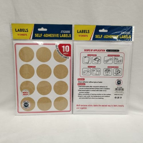 Vibrant 4.2CM label stickers in 12 packs, perfect for organizing, crafting, and personalizing various items.