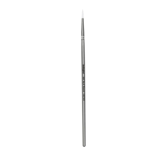 Bockingford Size 4 round paint brush with white Taklon bristles, ideal for detailed painting and versatile art projects.