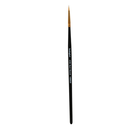 Bockingford Paint Brush 4155, round size 0, features a tapered imitation sable head for precision and comfort in various media.