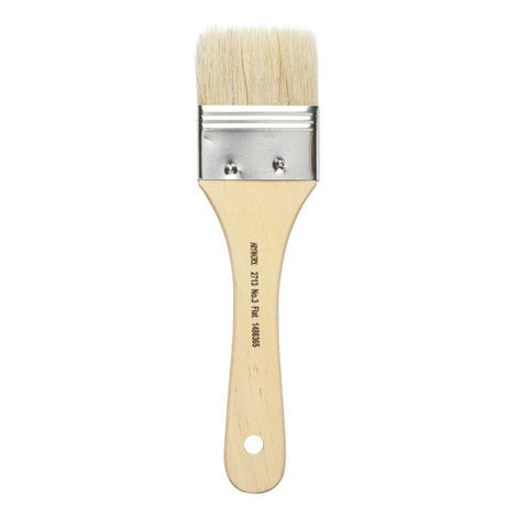 Artworx 2713 Flat Paint Brush, size 3 (50mm), with hog hair bristles for smooth application and large area coverage.