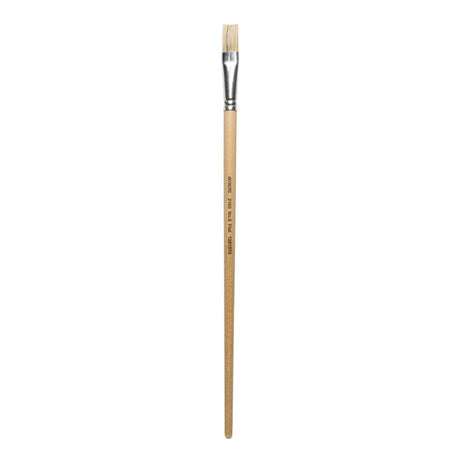 Artworx 2160 Flat Paint Brush Size 8: versatile, hog hair bristles for smooth strokes in acrylics, oils, and more.