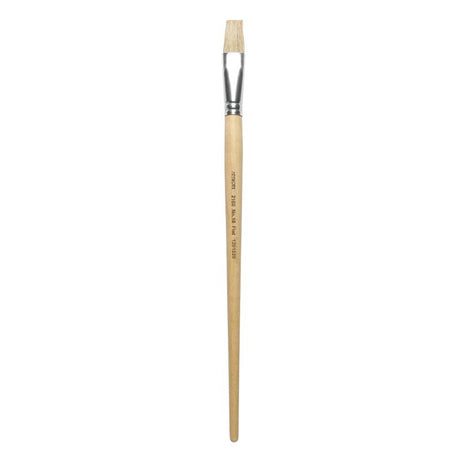 Artworx 2160 Flat Paint Brush Size 10 (17mm) with hog hair bristles for smooth strokes, ideal for various paint mediums.