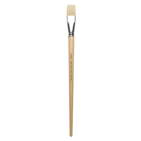 Artworx 2160 Flat Paint Brush Size 12, featuring 24mm hog hair bristles for smooth, even strokes on large areas.