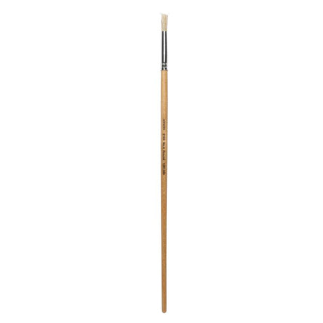 Artworx Round Size 4 paint brush with hog hair bristles, ideal for various media and large area coverage.