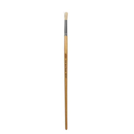 Artworx Paint Brush 2160 Round Size 6 features 8mm hog hair bristles for versatile painting with various mediums.