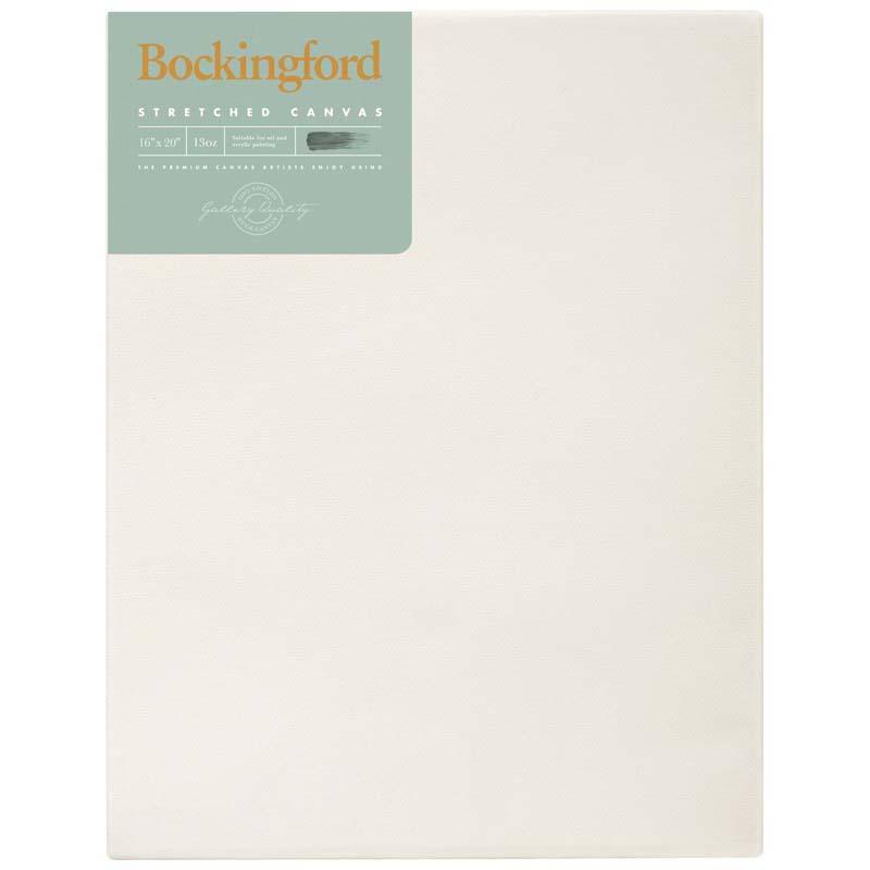 Premium Bockingford 16x20 inch canvas with 1.5 inch frame, triple primed for durability, perfect for all painting techniques.