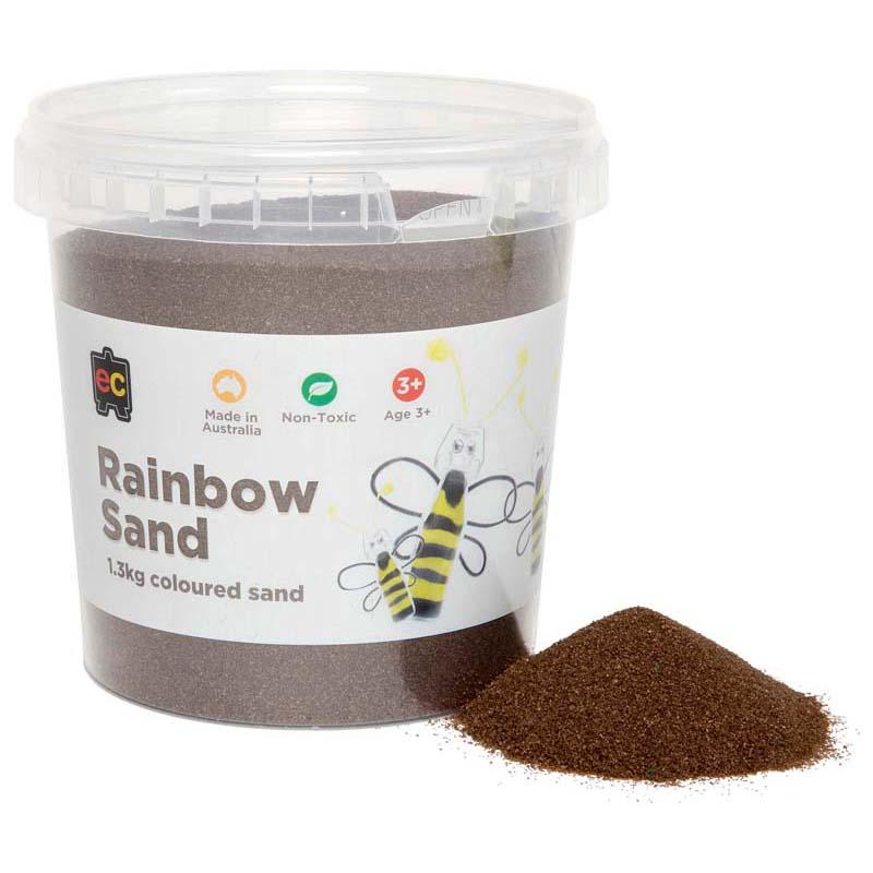 Vibrant 1.3kg brown sand for creative play, crafting, and sensory activities, safe and non-toxic for all ages.