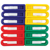 Brightly colored EC Pegs Plastic Painting pack with 12 durable pegs for hanging art and crafts securely as they dry.