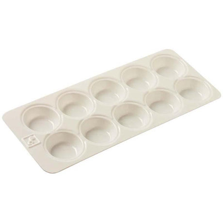 EC Paint Pallet Tray with 10 wells, 265mm x 110mm, ideal for mixing watercolor, acrylic, or oil paints with durable, easy-to-clean design.