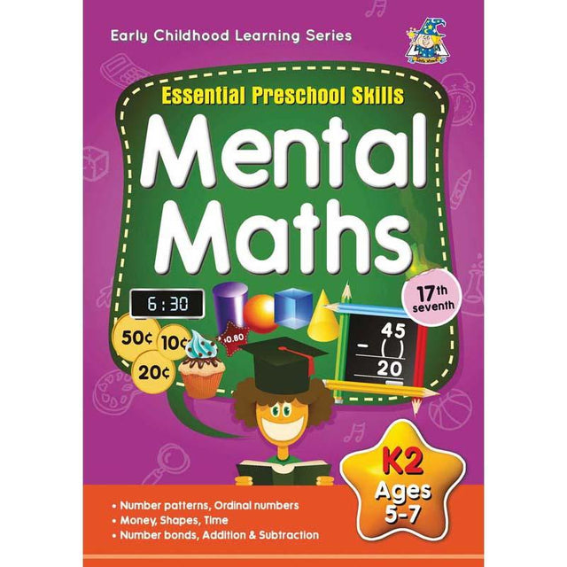 Greenhill Activity Book for 5-7 years, enhancing mental maths with fun, engaging activities and foundational challenges.