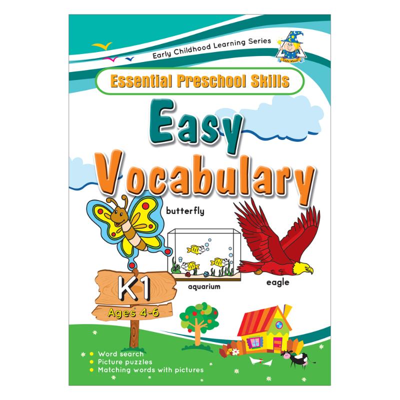 Colorful Greenhill Activity Book for 4-6 yrs, featuring engaging exercises to build vocabulary and reading skills.