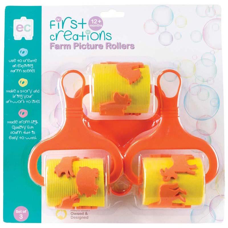 EC First Creations Farm Picture Rollers Set 3