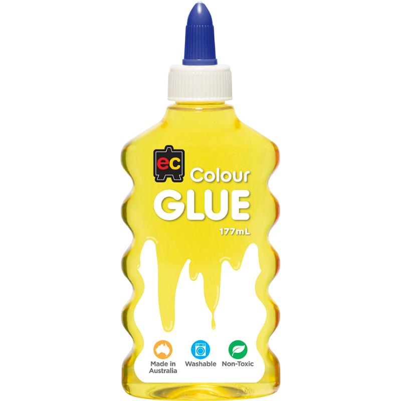 EC Coloured Glue 177ml Yellow