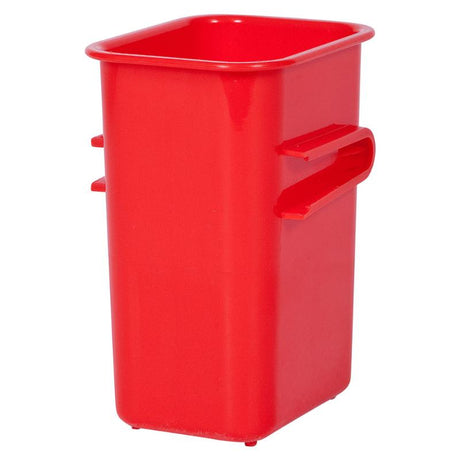 Vibrant red Elizabeth Richards Connector Tubs for organized storage, easily connectable for customizable solutions.