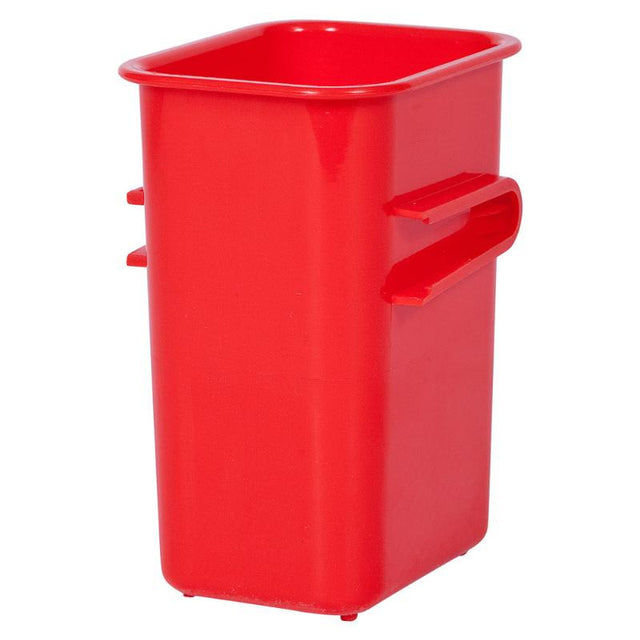 Vibrant red Elizabeth Richards Connector Tubs for organized storage, easily connectable for customizable solutions.