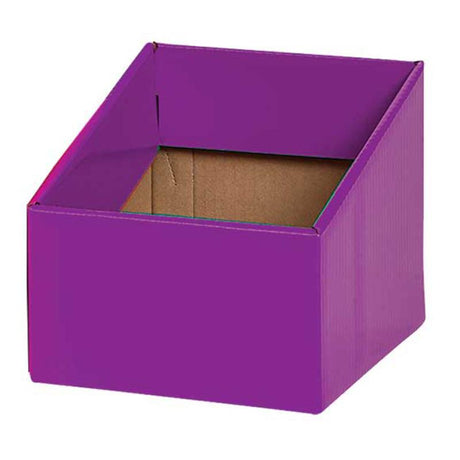 Vibrant purple story boxes pack of 5, perfect for classroom organization and promoting literacy among students.