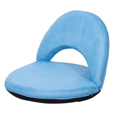 Vibrant blue low chair designed for flexible classroom seating, offering comfort and support for students during various activities.
