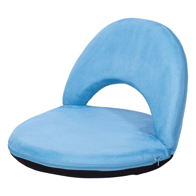 Vibrant blue low chair designed for flexible classroom seating, offering comfort and support for students during various activities.