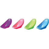 Colorful set of 4 lightweight scoop rocker chairs designed for comfort and active learning spaces, easy to clean and stack.