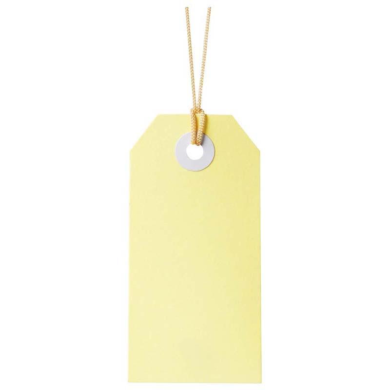 Pastel yellow Avery Tag-It tags in a 24 pack, 48x96mm, perfect for crafting, gift wrapping, and organizing projects.