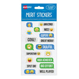 Vibrant emoji merit stickers in a 68 pack, perfect for rewarding kids' achievements and promoting positive behavior.