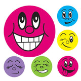 Colorful pack of 800 mini smiley face stickers, 13mm, for rewarding children's achievements and encouraging positive behavior.