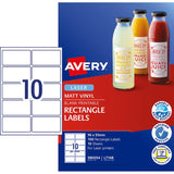 Avery Permanent Rectangular Labels L7148, 96x51mm, ideal for durable, versatile labeling in home or office use.