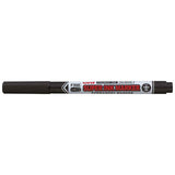 Uni Super Ink Capped Permanent Marker 0.9mm in black, ideal for various surfaces with fade-proof, waterproof ink.