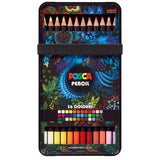 Assorted set of 36 Uni Posca Pencils featuring vivid colors, ideal for artists, blending, and versatile techniques.