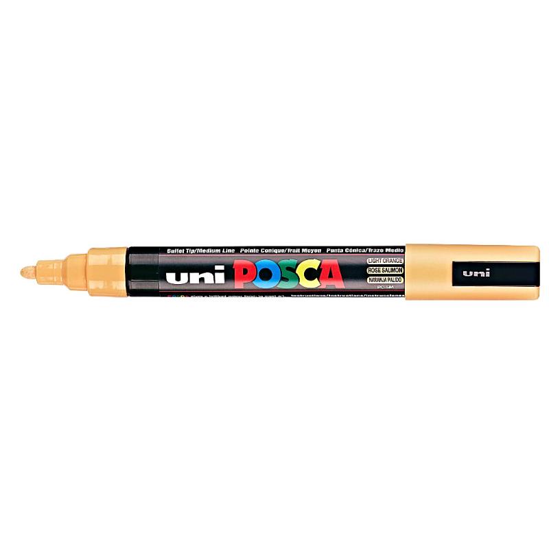 Uni Posca Marker 1.8-2.5mm Med Bullet Light Orange PC-5M